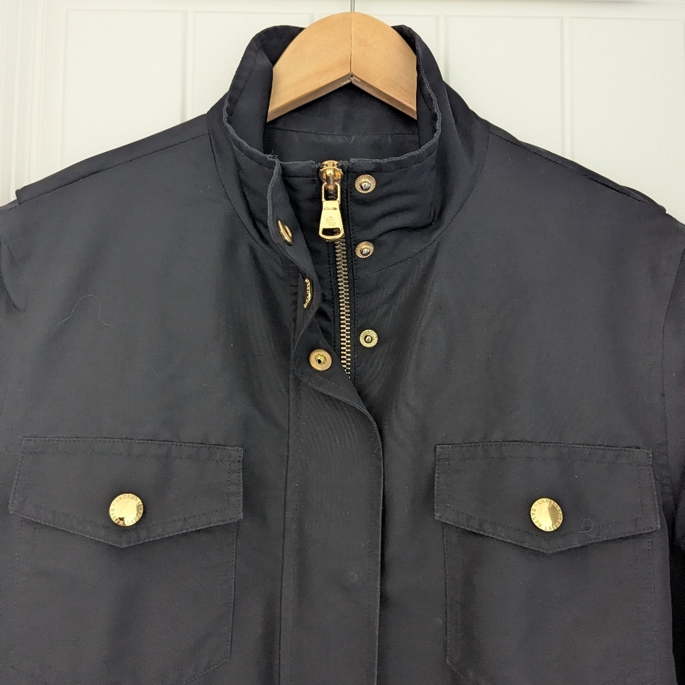 Ralph Lauren Chore Coat Barn Jacket Black Water Repellent Size Large - Picture 6 of 16
